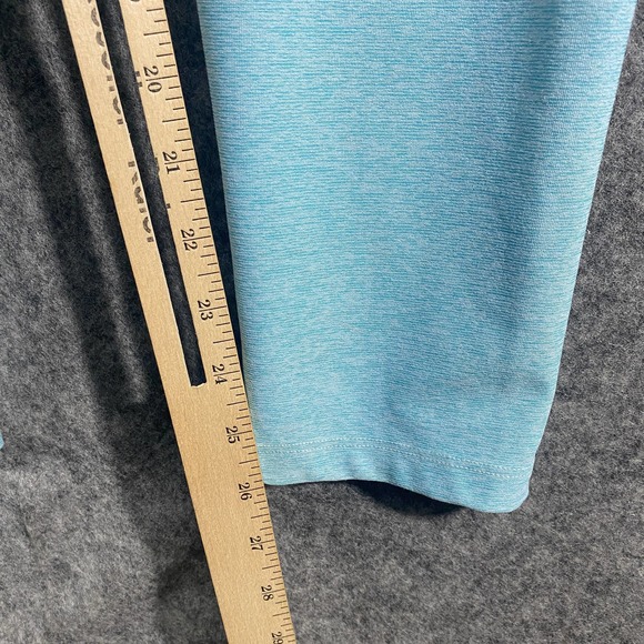 Outdoor Voices Leggings Large Pool Blue 3/4 Warmup High Rise Workout - Picture 9 of 12